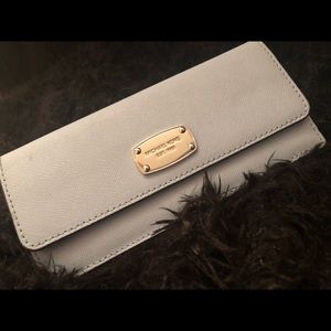 Baby blue MK wallet